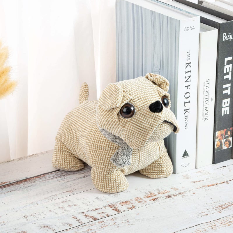 Marwood Cute Door Stopper Decorative Door Stops for Home and Office, Bulldog Weighted Interior Doorstop Fabric Stuffed Animal Door Stopper Floor Decorative - Image 4